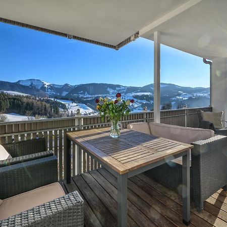 Haus "Bergblick" Ferienwohnung Hochgrat Oberstaufen Mit 2 Schlafzimmer المظهر الخارجي الصورة