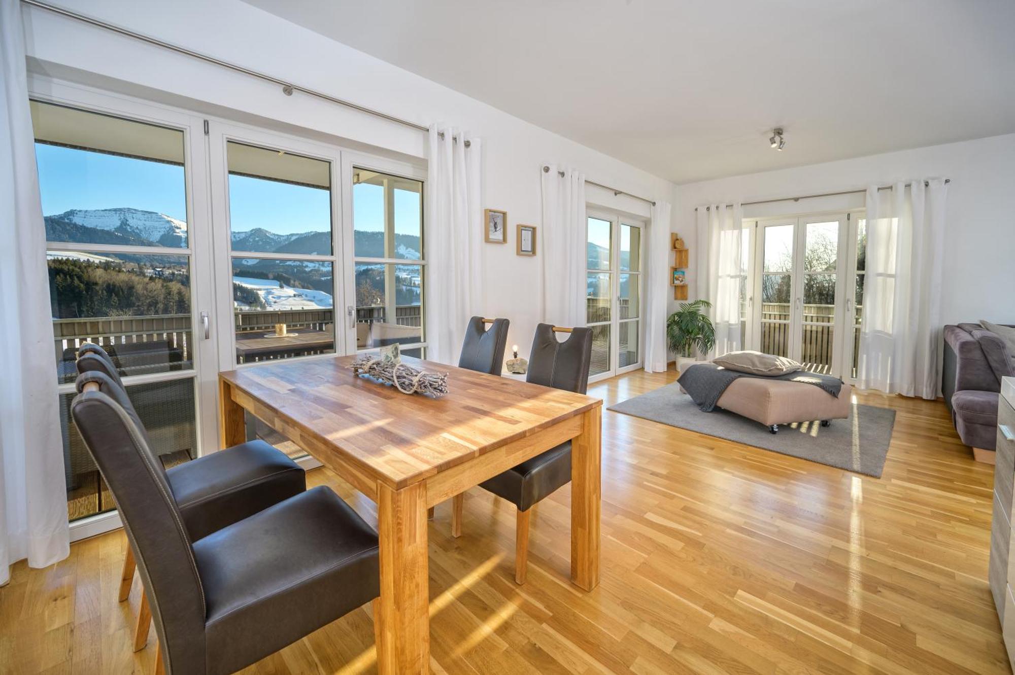 Haus "Bergblick" Ferienwohnung Hochgrat Oberstaufen Mit 2 Schlafzimmer المظهر الخارجي الصورة
